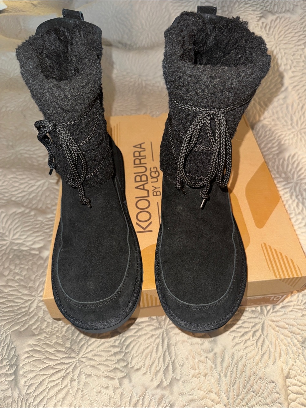 Koolaburra by Ugg Black Faux-Shearling Boots